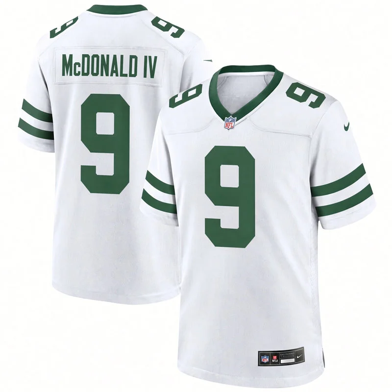 Youth New York Jets #9 Will McDonald IV White Legacy Game Jersey