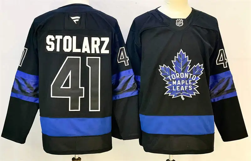Men's Toronto Maple Leafs #41 Anthony Stolarz Fanatics Black Alternate Reversible Next Gen Jersey