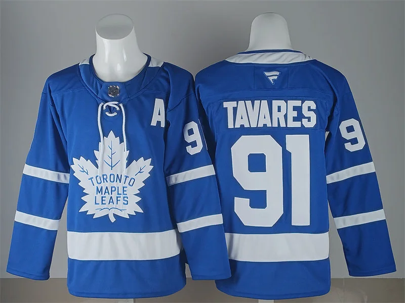 Womens Toronto Maple Leafs #91 John Tavares Fanatics Home Blue Player Jersey