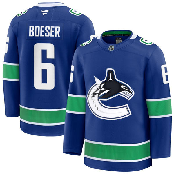 Youth Vancouver Canucks #6 Brock Boeser Fanatics Home Blue Player Jersey