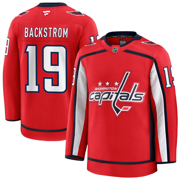 Youth Washington Capitals #19 Nicklas Backstrom Fanatics Home Red Premium Jersey
