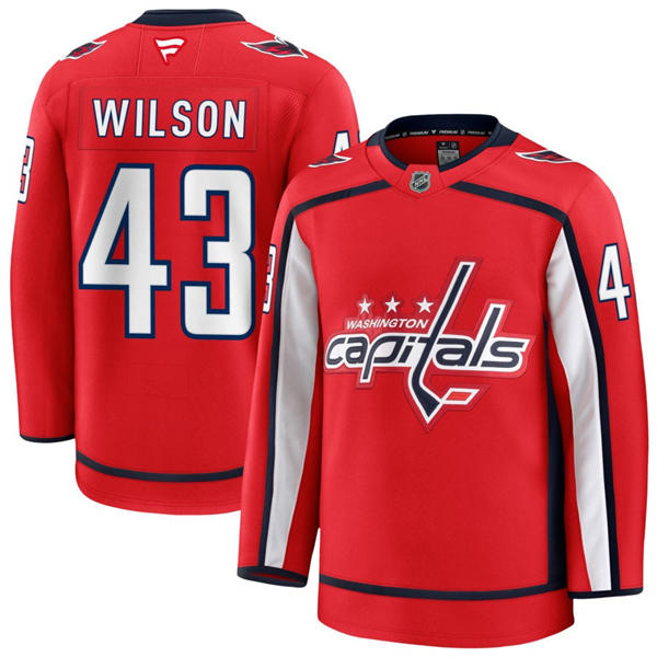 Youth Washington Capitals #43 Tom Wilson Fanatics Home Red Premium Jersey