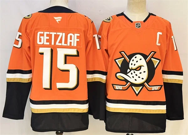 Mens Anaheim Ducks #15 Ryan Getzlaf Fanatics Orange Alternate Jersey