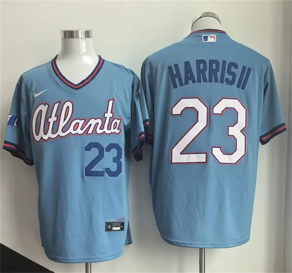 Mens Atlanta Braves #23 Michael Harris II  2026 Blue City Connect 2.0 Limited Jersey