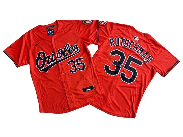 Youth Baltimore Orioles #35 Adley Rutschman Nike Orange Alternate Jersey
