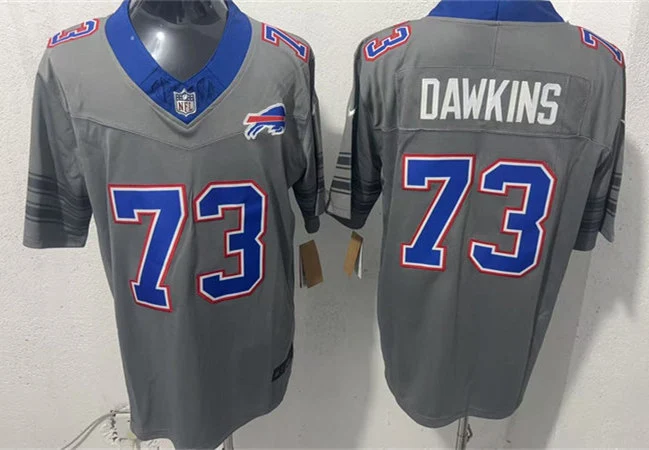 Mens Buffalo Bills #73 Dion Dawkins Nike Gray Nickel City Vapor F.U.S.E. Limited Jersey