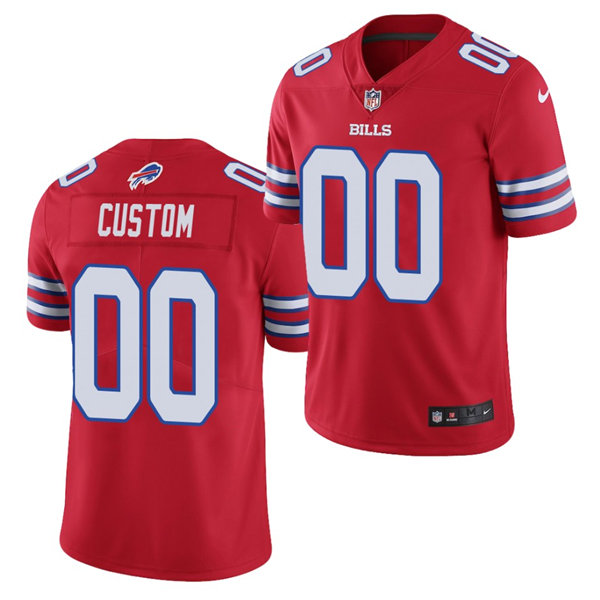 Buffalo Bills Custom Nike Red Alternate Vapor F.U.S.E. Limited Jersey