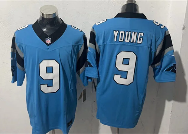Mens Carolina Panthers #9 Bryce Young Nike Blue Vapor F.U.S.E. Limited Jersey
