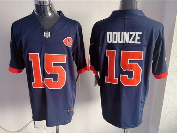Mens Chicago Bears #15 Rome Odunze Navy 2026 F.U.S.E Rivalries Collection Limited Jersey