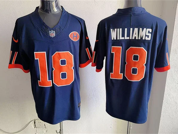 Mens Chicago Bears #18 Caleb Williams Navy 2026 F.U.S.E Rivalries Collection Limited Jersey