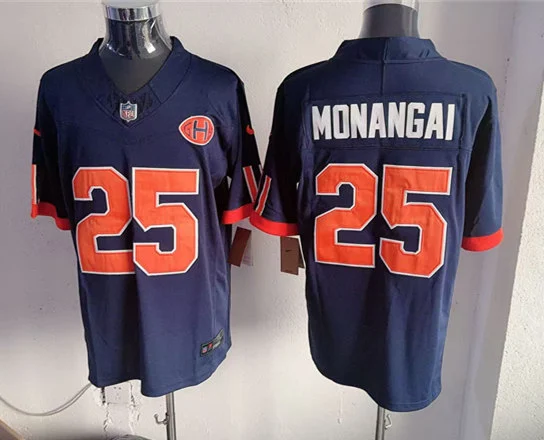 Mens Chicago Bears #25 Kyle Monangai Navy 2026 F.U.S.E Rivalries Collection Limited Jersey