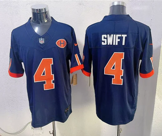 Mens Chicago Bears #4 D'Andre Swift Navy 2026 F.U.S.E Rivalries Collection Limited Jersey