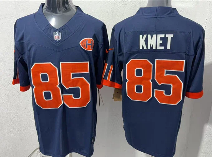Mens Chicago Bears #85 Cole Kmet Navy 2026 F.U.S.E Rivalries Collection Limited Jersey