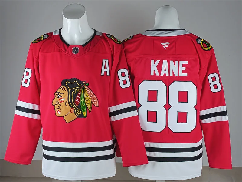 Mens Chicago Blackhawks #88 Patrick Kane Fanatics Home Red Jersey