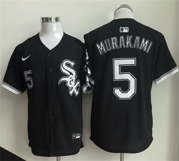 Mens Chicago White Sox #5 Munetaka Murakami Nike Black Alternate Limited Jersey