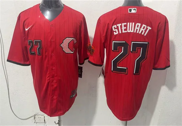 Mens Cincinnati Reds #27 Sal Stewart Nike 2026 All-Red City Connect Limited Jersey
