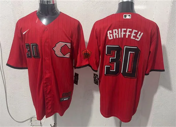 Mens Cincinnati Reds #30 Ken Griffey Jr Nike 2026 All-Red City Connect Limited Jersey