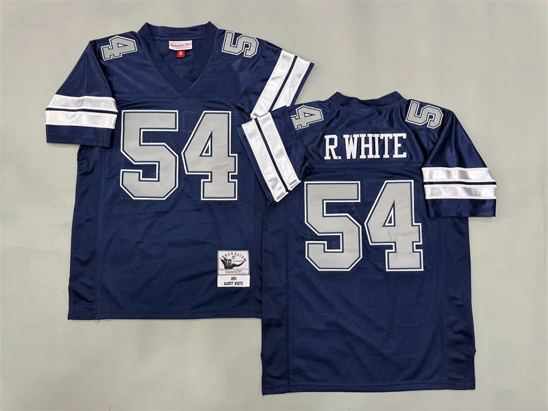 Mens Dallas Cowboys #54 Randy White 1984 Navy Throwback Jersey