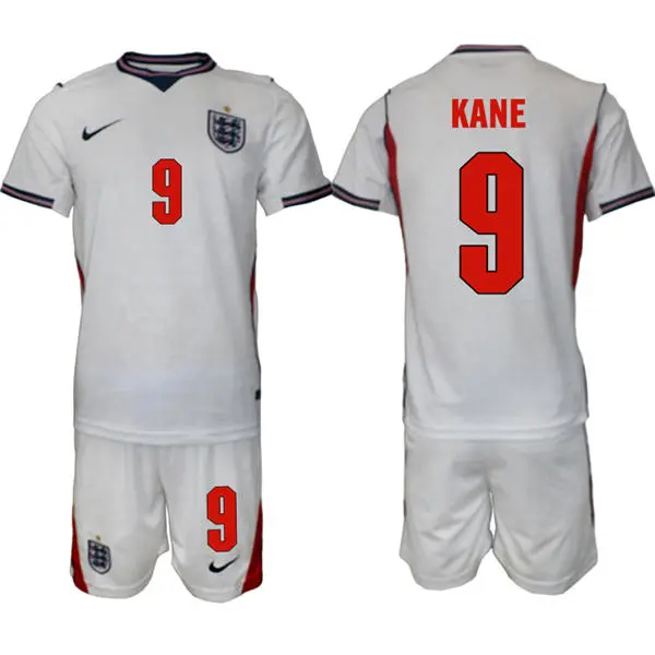 Mens England National Team #9 Harry Kane Home White 2026 FIFA World Cup Soccer Jersey Kit