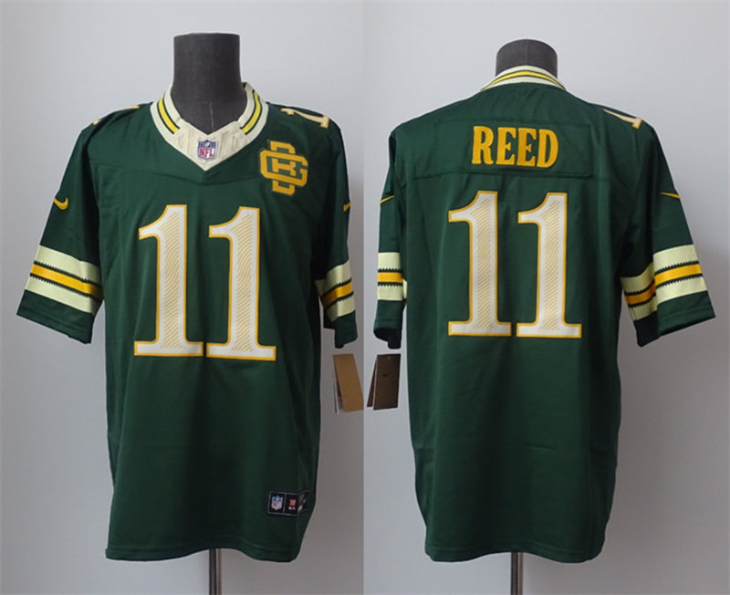 Mens Green Bay Packers #11 Jayden Reed  Green 2026 F.U.S.E. Rivalries Collection Limited Jersey