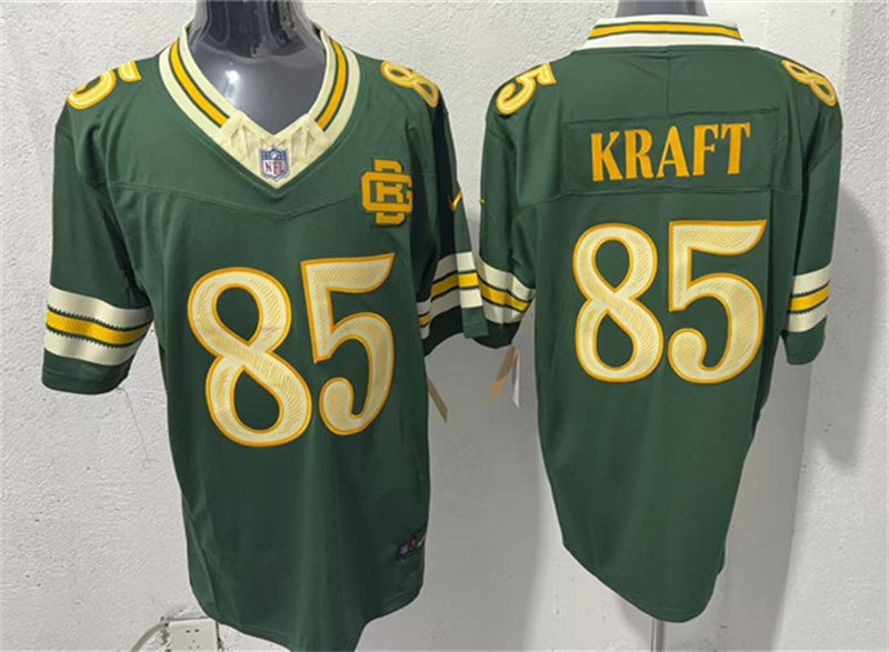 Mens Green Bay Packers #85 Tucker Kraft Green 2026 F.U.S.E. Rivalries Collection Limited Jersey