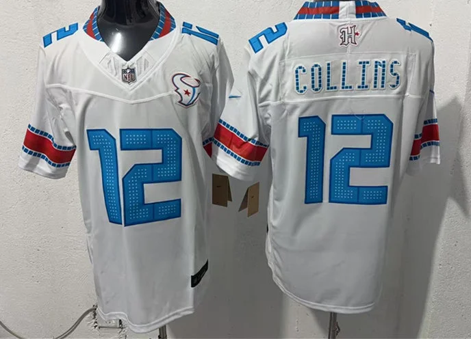 Mens Houston Texans #12 Nico Collins White 2026 F.U.S.E Rivalries Collection Limited Jersey