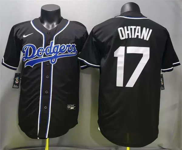 Mens Los Angeles Dodgers #17 Shohei Ohtani 2026 Black Carbon Fashion Limited Jersey