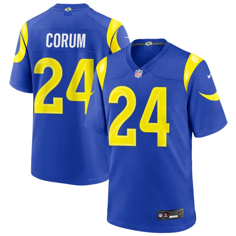 Youth Los Angeles Rams #24 Blake Corum Nike Royal Limited Jersey
