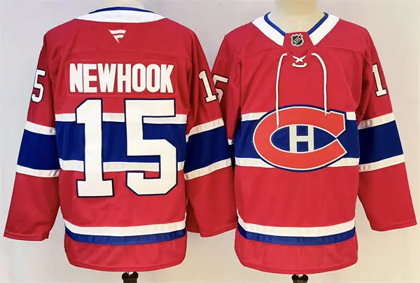 Mens Montreal Canadiens #15 Alex Newhook Fanatics Home Red Jersey
