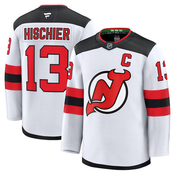 Youth New Jersey Devils #13 Nico Hischier Fanatics Away White Jersey