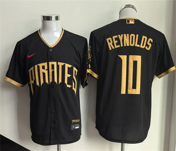 Mens Pittsburgh Pirates #10 Bryan Reynolds 2026 Black City Connect 2.0 Limited Jersey