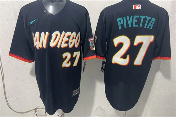 Mens San Diego Padres #27 Nick Pivetta Nike 2026 Obsidian City Connect Limited Jersey