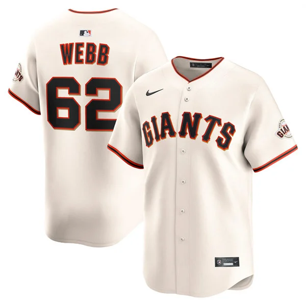 Youth San Francisco Giants #62 Logan Webb Nike Cream Home Coolbase Jersey