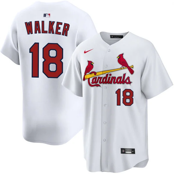 Mens St. Louis Cardinals #18 Jordan Walker Nike White Home Limited Jersey