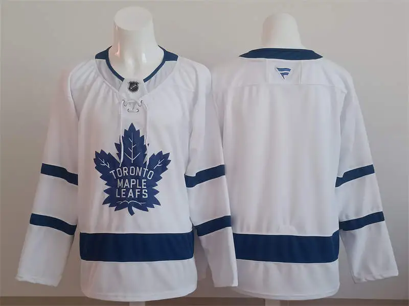 Mens Toronto Maple Leafs Blank Fanatics Away White Team Jersey