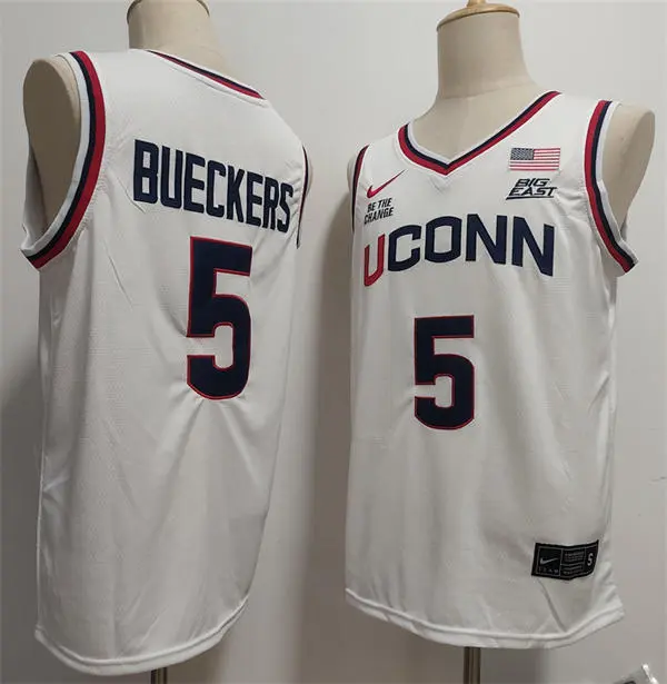 Unisex UConn Huskies #5 Paige Bueckers Nike 2025 White Women's Basketball NCAA TOURNAMENT Jersey Unisex UConn Huskies #5 Paige Bueckers Nike 2025 White Women's Basketball NCAA TOURNAMENT Jersey