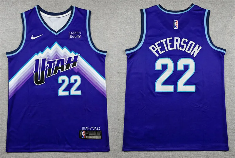 Mens Utah Jazz #22 Darryn Peterson Nike 2026 Purple Icon Edition Swingman Jersey