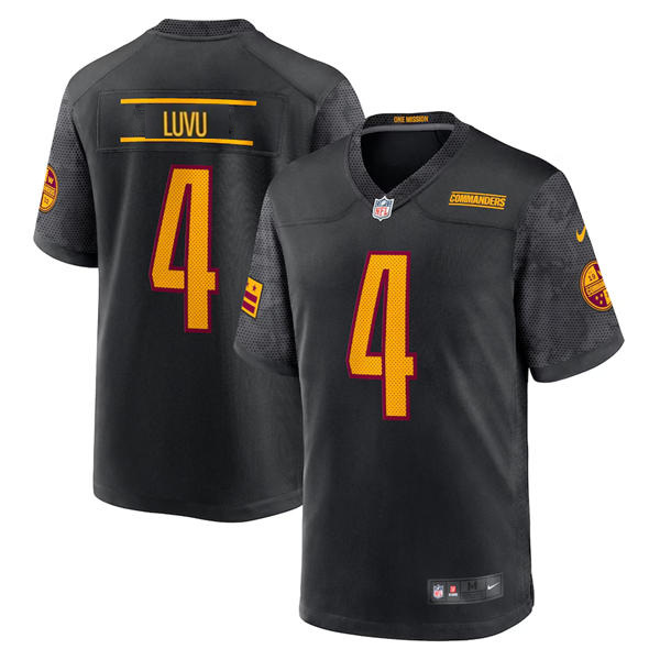 Mens Washington Commanders #4 Frankie Luvu Black Alternate Vapor Limited Jersey