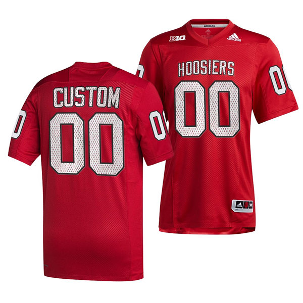 Indiana Hoosiers Custom Adidas Crimson Hoosiers College Football Jersey