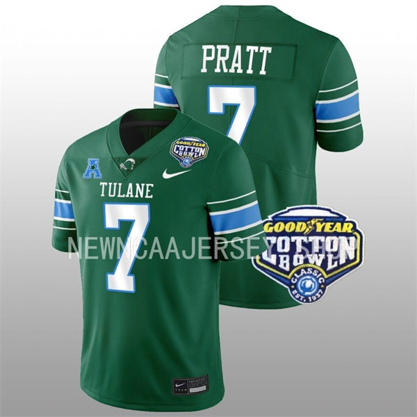 Mens Tulane Green Wave #7 Michael Pratt Nike Green College Football Game Jersey Mens Tulane Green Wave #7 Michael Pratt Nike Green College Football Game Jersey