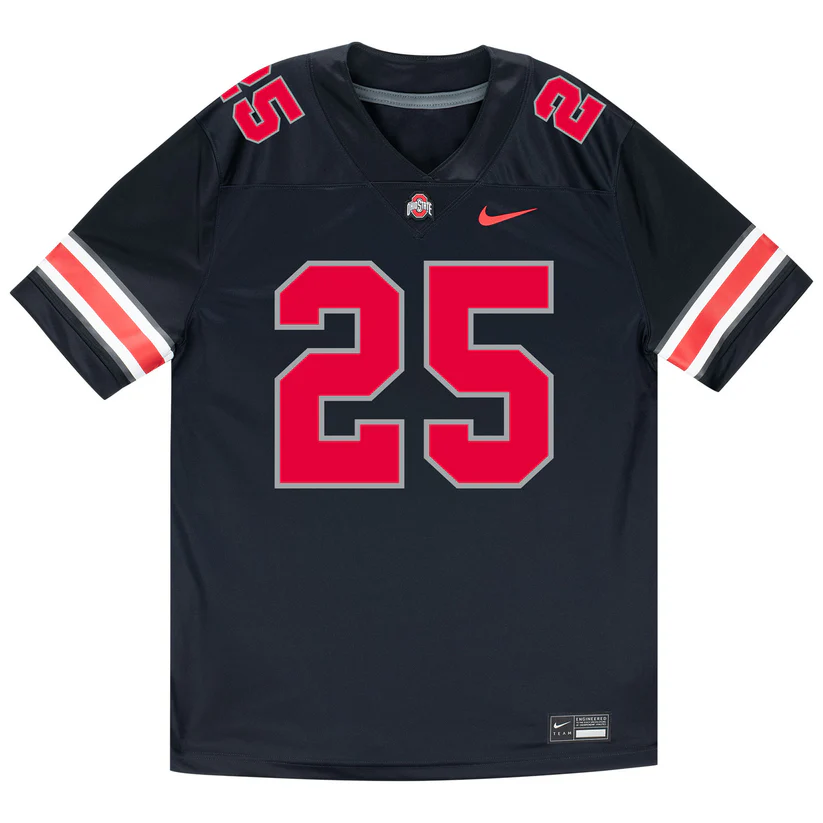 Ohio State Buckeyes #25 Bo Jackson F.U.S.E. Limited Blackout College Football Game Jersey Ohio State Buckeyes #25 Bo Jackson F.U.S.E. Limited Blackout College Football Game Jersey