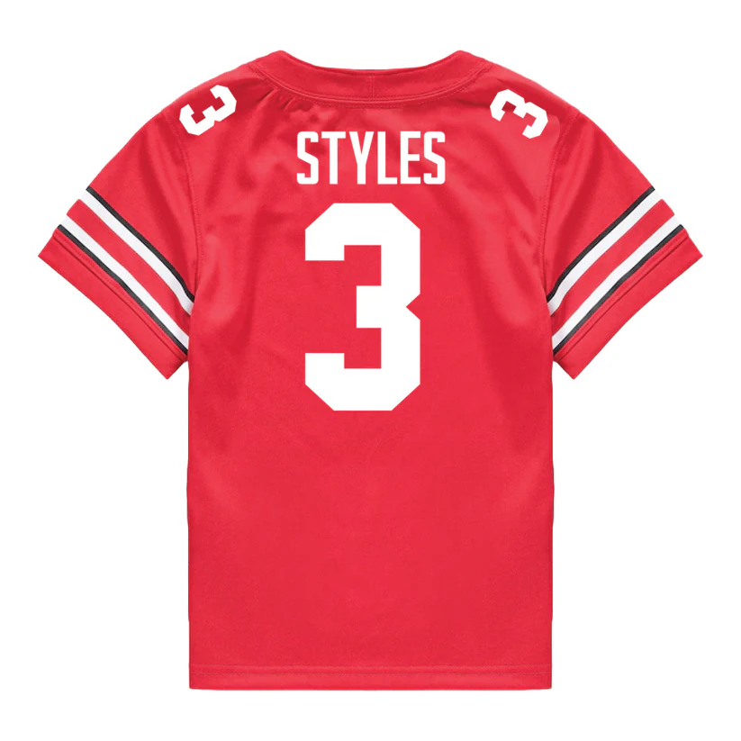 Ohio State Buckeyes #3 Lorenzo Styles Jr. 2025 Scarlet College Football Game Jersey Ohio State Buckeyes #3 Lorenzo Styles Jr. 2025 Scarlet College Football Game Jersey
