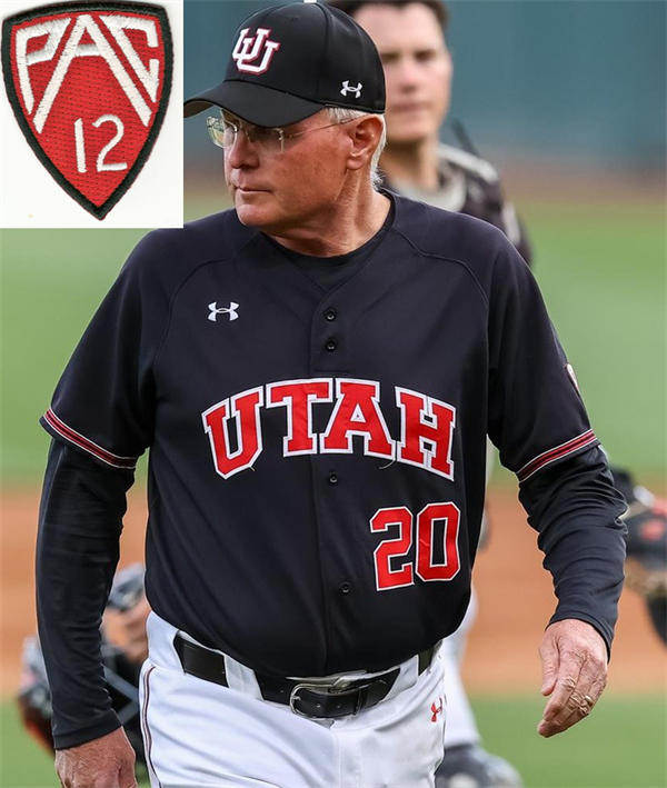 Mens Youth Utah Utes Custom PAC12 Black Under Armour College Baseball Game Jersey