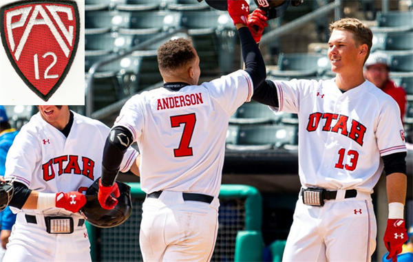 Mens Youth Utah Utes Custom PAC12 White Under Armour College Baseball Game Jersey