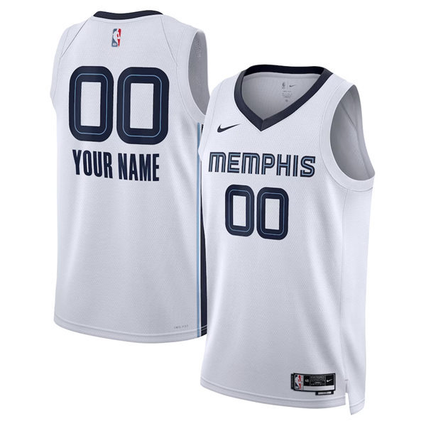 Memphis Grizzlies Custom Nike White Association Edition Jersey