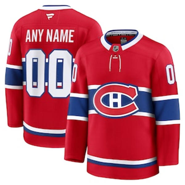 Men's Montreal Canadiens adidas Red Custom Jersey