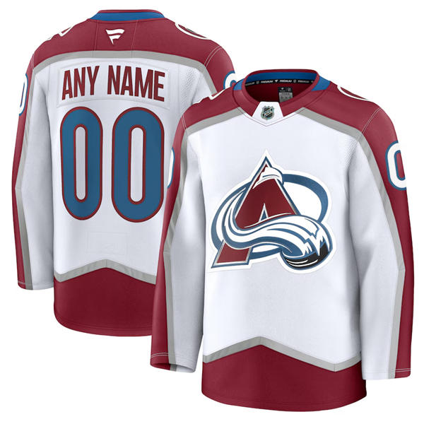 Womens Colorado Avalanche Custom Fanatics White Away Premier Player Jersey