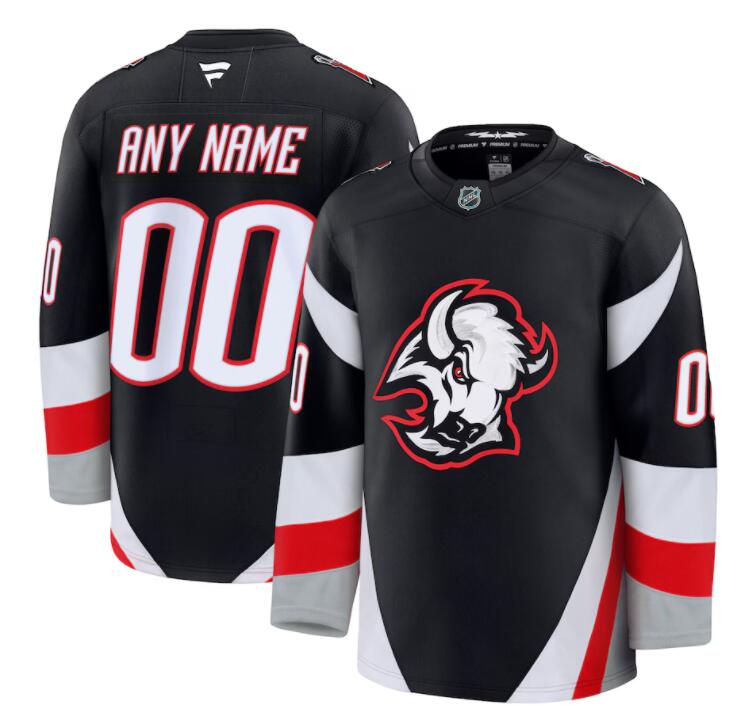 Buffalo Sabres Custom Fanatics Black alternate Goathead Jersey