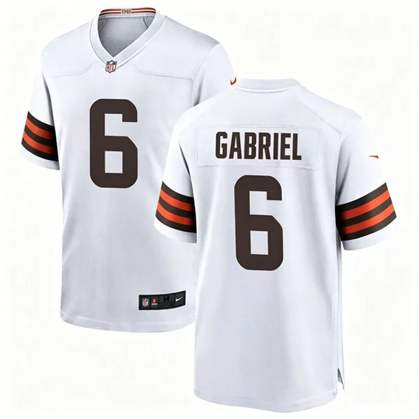 Youth Cleveland Browns #6 Dillon Gabriel Nike White Away Limited Jersey