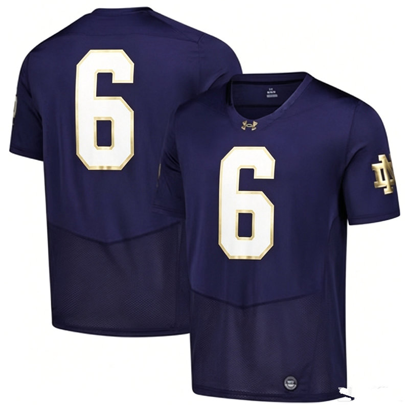 Notre Dame Fighting Irish #6 Jordan Faison Navy College Football Game Jersey